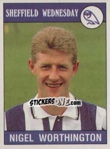 Figurina Nigel Worthington - UK Football 1989-1990 - Panini