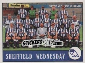 Cromo Sheffield Wednesday Team - UK Football 1989-1990 - Panini