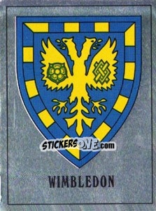 Sticker Wimbledon Badge - UK Football 1989-1990 - Panini