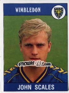 Sticker John Scales - UK Football 1989-1990 - Panini