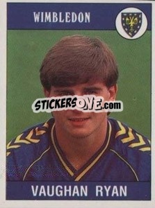 Sticker Vaughan Ryan - UK Football 1989-1990 - Panini