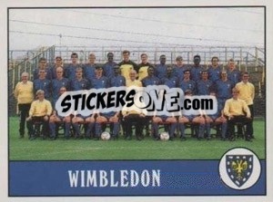 Sticker Wimbledon Team - UK Football 1989-1990 - Panini