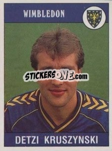 Sticker Detzi Kruszynski - UK Football 1989-1990 n. 301 - Panini