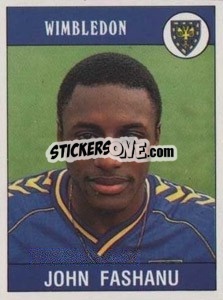 Cromo John Fashanu - UK Football 1989-1990 - Panini