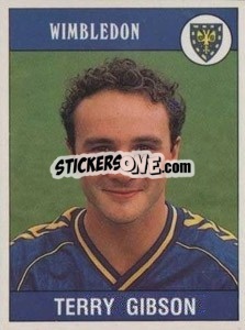 Sticker Terry Gibson - UK Football 1989-1990 - Panini