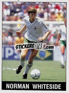 Sticker Norman Whiteside - UK Football 1989-1990 n. 317 - Panini