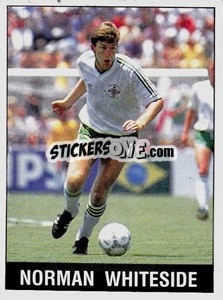 Sticker Norman Whiteside - UK Football 1989-1990 - Panini