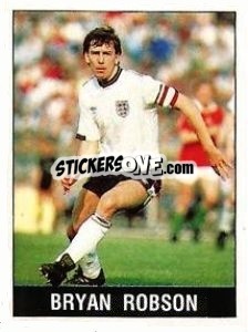 Figurina Bryan Robson - UK Football 1989-1990 - Panini