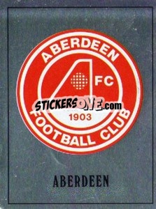 Sticker Aberdeen Badge - UK Football 1989-1990 - Panini