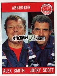 Sticker Alex Smith / Jocky Scott - UK Football 1989-1990 - Panini