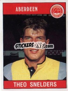 Cromo Theo Snelders - UK Football 1989-1990 - Panini