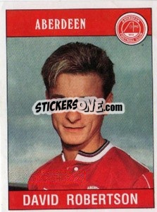 Sticker David Robertson - UK Football 1989-1990 - Panini