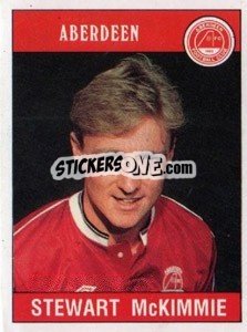 Cromo Stewart McKimmie - UK Football 1989-1990 - Panini