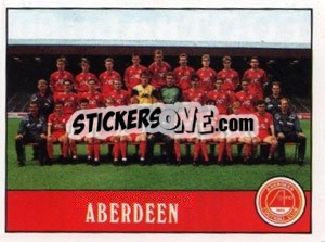 Figurina Aberdeen Team - UK Football 1989-1990 - Panini