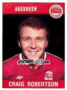Sticker Craig Robertson - UK Football 1989-1990 - Panini
