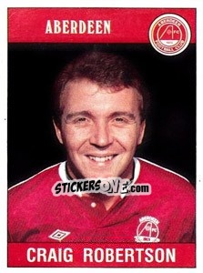 Sticker Craig Robertson - UK Football 1989-1990 n. 334 - Panini