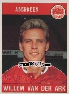 Cromo Willem Van Der Ark - UK Football 1989-1990 - Panini