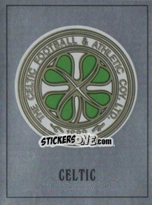 Sticker Celtic Badge - UK Football 1989-1990 n. 337 - Panini
