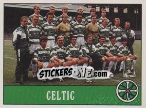 Figurina Celtic Team - UK Football 1989-1990 - Panini
