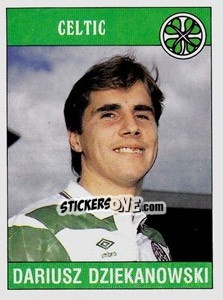 Sticker Dariusz Dziekanowski - UK Football 1989-1990 - Panini