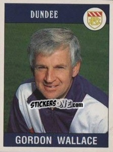 Sticker Gordon Wallace - UK Football 1989-1990 - Panini