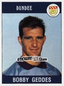 Sticker Bobby Geddes - UK Football 1989-1990 n. 354 - Panini