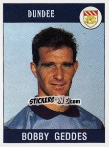 Sticker Bobby Geddes - UK Football 1989-1990 - Panini