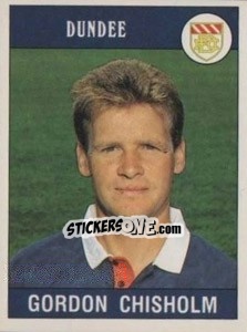 Sticker Gordon Chisholm - UK Football 1989-1990 - Panini