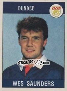 Sticker Wes Saunders - UK Football 1989-1990 - Panini