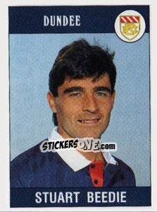 Sticker Stuart Beedie - UK Football 1989-1990 - Panini