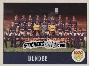 Sticker Dundee Team - UK Football 1989-1990 - Panini