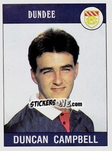 Sticker Duncan Campbell - UK Football 1989-1990 - Panini