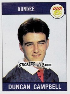 Sticker Duncan Campbell - UK Football 1989-1990 n. 366 - Panini