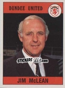 Figurina Jim McLean - UK Football 1989-1990 - Panini