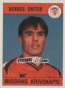 Sticker Miodrag Krivokapic - UK Football 1989-1990 - Panini