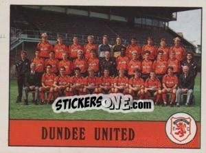 Cromo Dundee United Team - UK Football 1989-1990 n. 376 - Panini