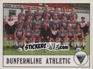 Figurina Dunfermline Athletic Team - UK Football 1989-1990 - Panini