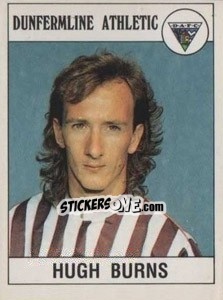 Sticker Hugh Burns - UK Football 1989-1990 n. 392 - Panini