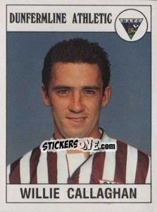 Sticker Willie Callaghan - UK Football 1989-1990 n. 395 - Panini