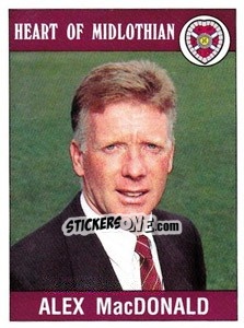 Sticker Alex MacDonald - UK Football 1989-1990 n. 398 - Panini