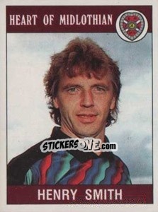 Sticker Henry Smith - UK Football 1989-1990 - Panini