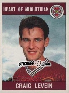 Sticker Craig Levein - UK Football 1989-1990 n. 403 - Panini