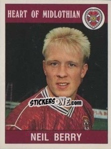 Sticker Neil Berry - UK Football 1989-1990 - Panini