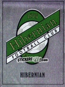 Sticker Hibernian Badge - UK Football 1989-1990 - Panini