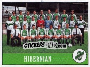 Cromo Hibernian Team - UK Football 1989-1990 - Panini