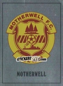 Sticker Motherwell Badge - UK Football 1989-1990 - Panini