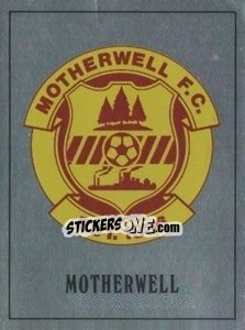 Sticker Motherwell Badge - UK Football 1989-1990 n. 427 - Panini