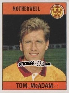 Sticker Tom McAdam - UK Football 1989-1990 - Panini