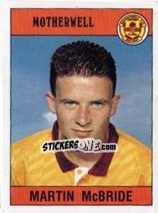 Sticker Martin McBride - UK Football 1989-1990 - Panini