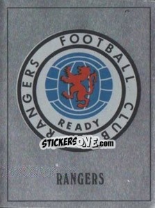 Sticker Glasgow Rangers Badge - UK Football 1989-1990 n. 442 - Panini